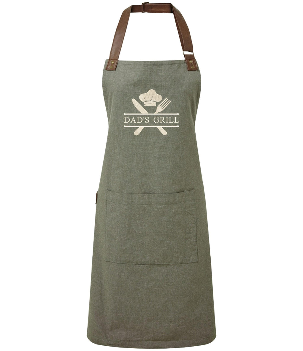 Embroidered Personalised Name Chef Apron Custom Text Kitchen Baking BBQ Gift