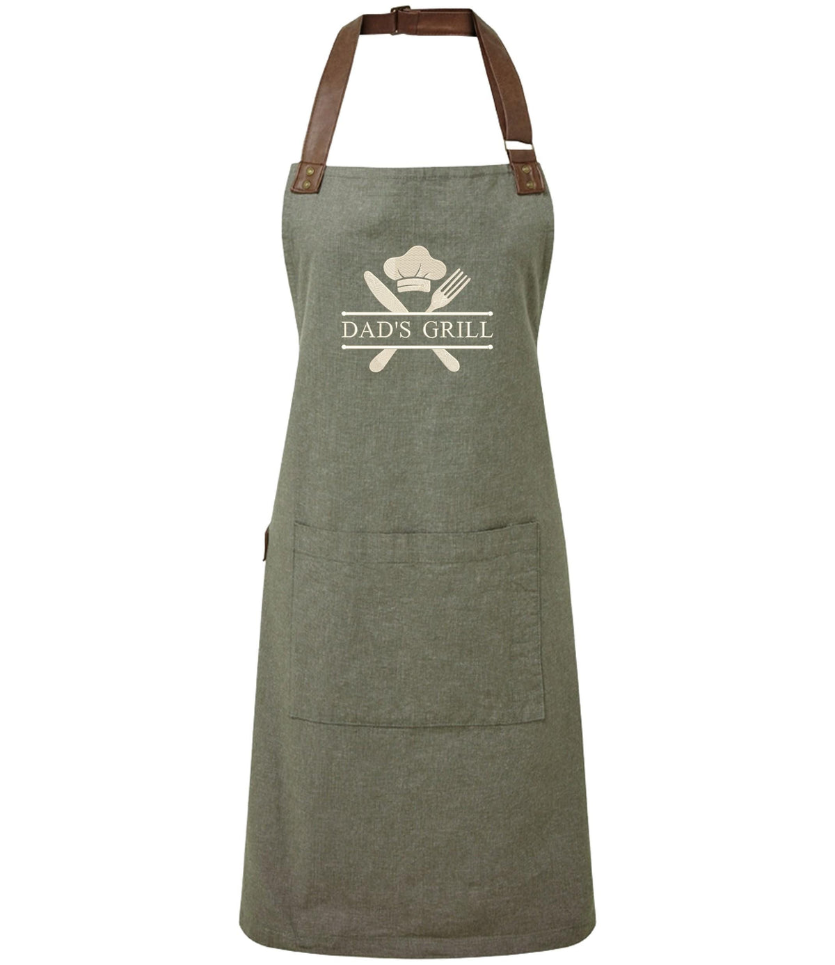 Embroidered Personalised Name Chef Apron Custom Text Kitchen Baking BBQ Gift
