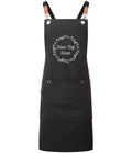 Embroidered Personalised Name Floral Wreath Apron Custom Text Kitchen Baking Gift