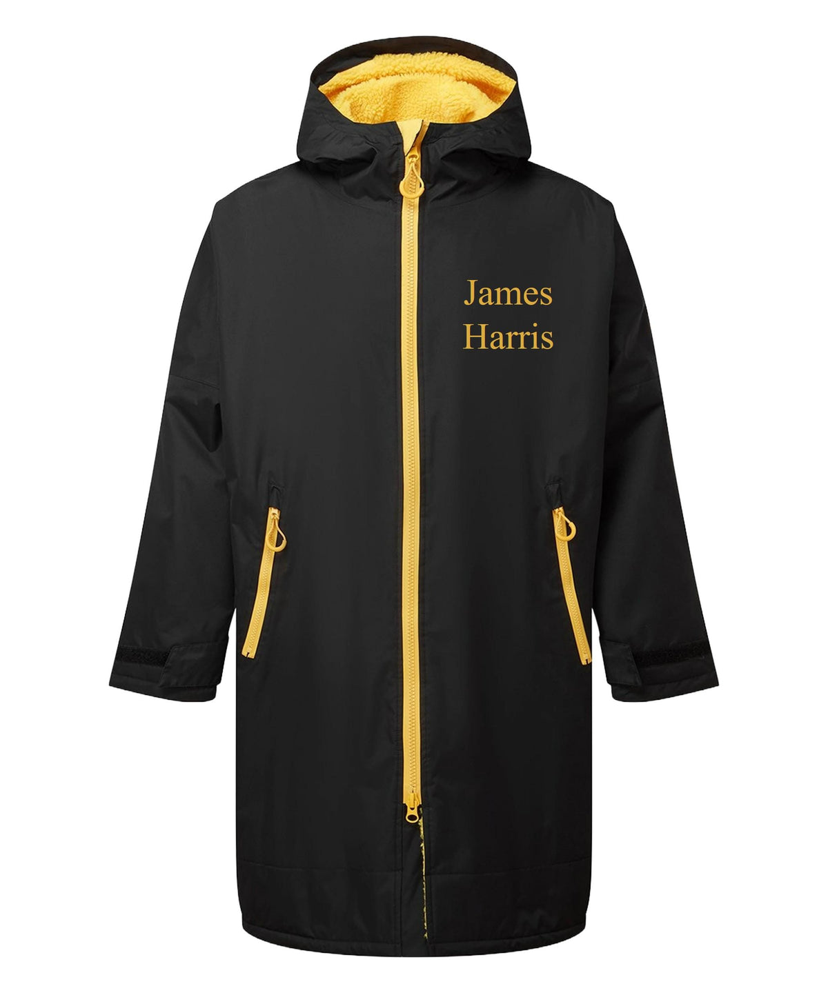 Personalised Sherpa Fleece Waterproof Dry Changing Robe (Kids & Adults Sizes) Custom Football Club Team Initials