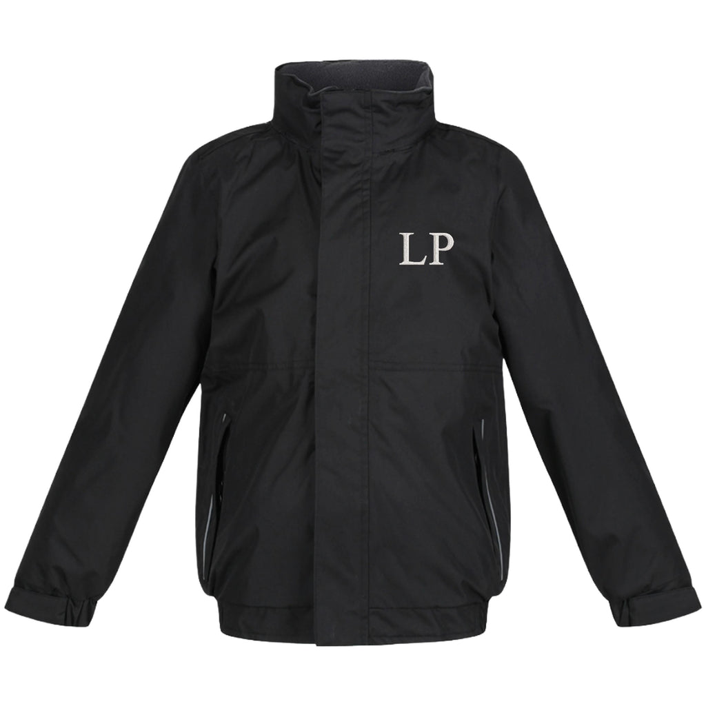 Embroidered Kids Regatta Dover Jacket Personalised Initials Childrens Custom Name Text School Coat