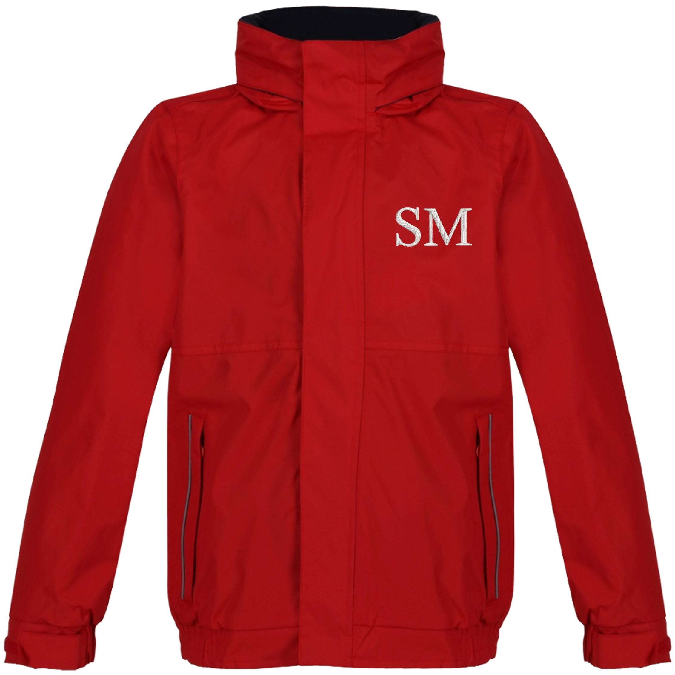 Embroidered Kids Regatta Dover Jacket Personalised Initials Childrens Custom Name Text School Coat