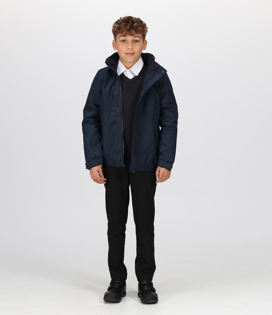 Embroidered Kids Regatta Dover Jacket Personalised Train Name Childrens Custom Text School Coat