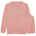 Embroidered Mama & Mini Floral Sweatshirts Pink Matching Mummy Daughter Twinning Outfits
