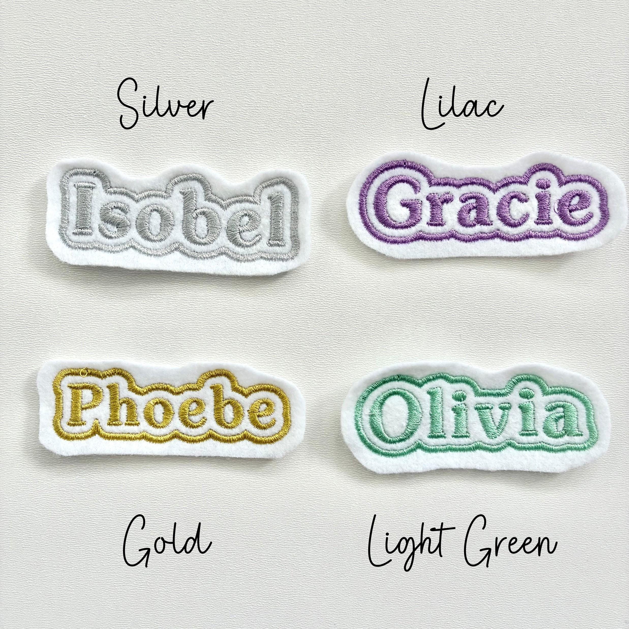 Personalised Embroidered Name Patch Iron On & Sew On Custom Text Badge (P1)