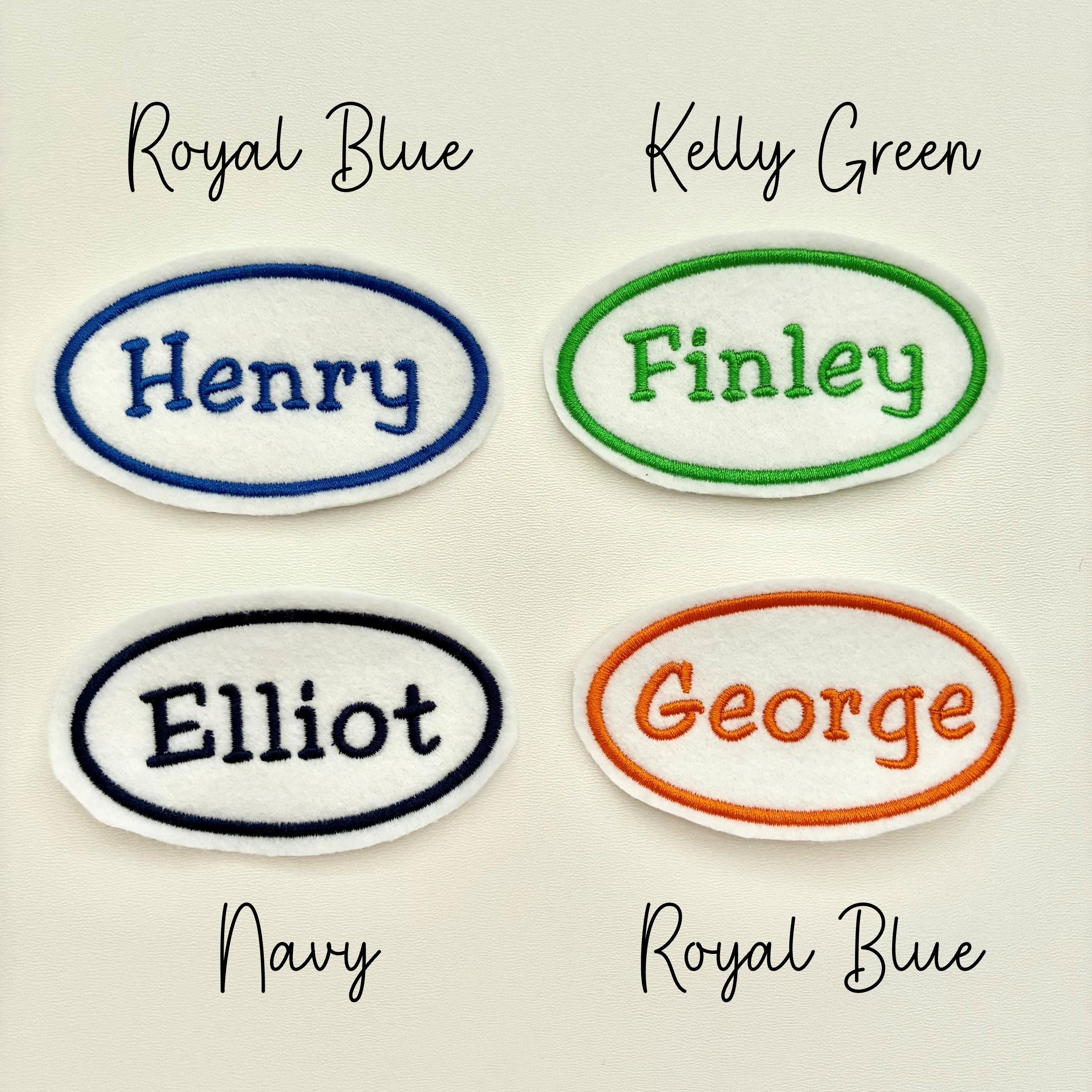 Personalised Embroidered Name Patch Iron On & Sew On Custom Text Badge (P6)