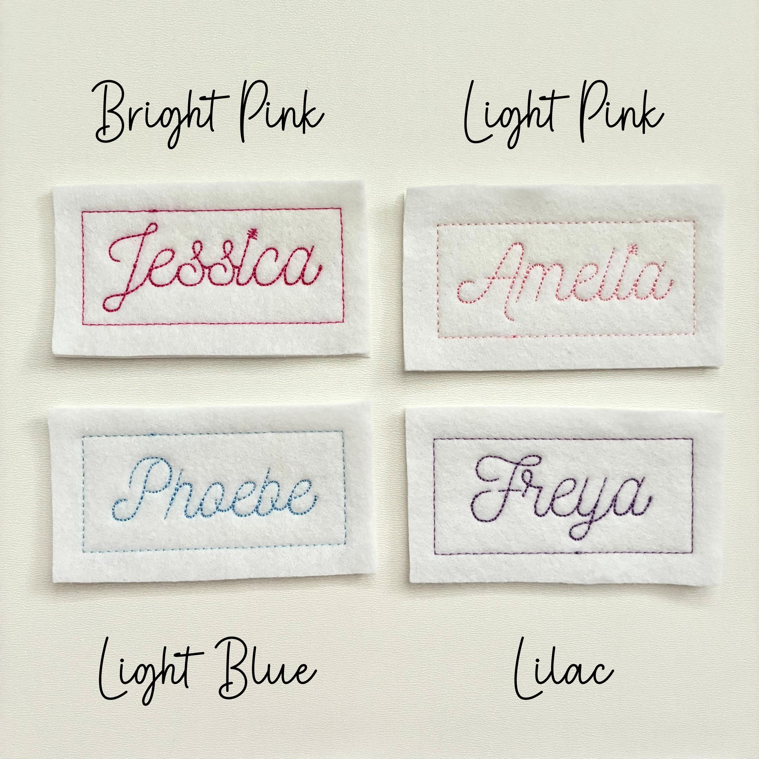 Personalised Embroidered Name Patch Iron On & Sew On Custom Text Badge (P7)