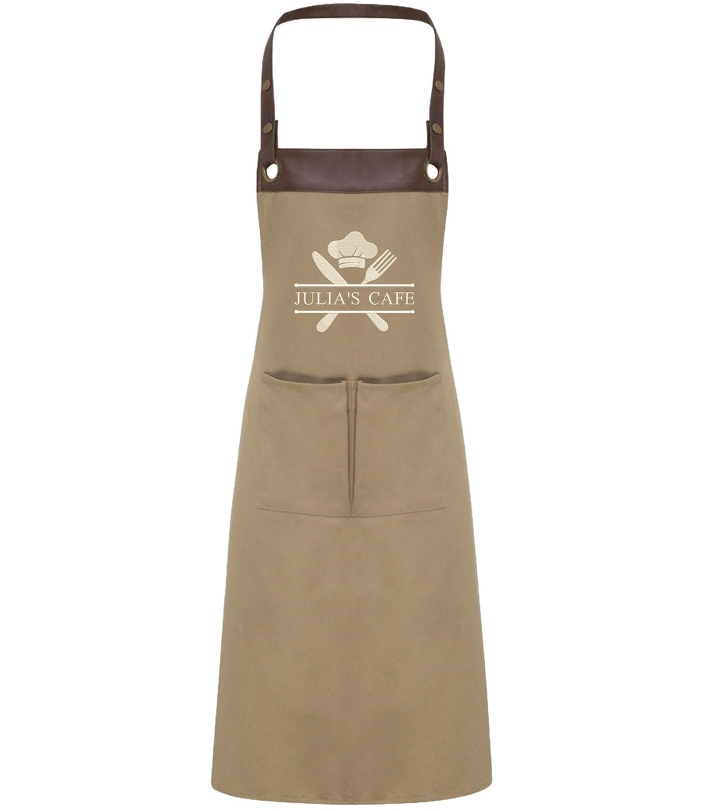 Embroidered Personalised Name Chef Apron Custom Text Kitchen Baking BBQ Gift