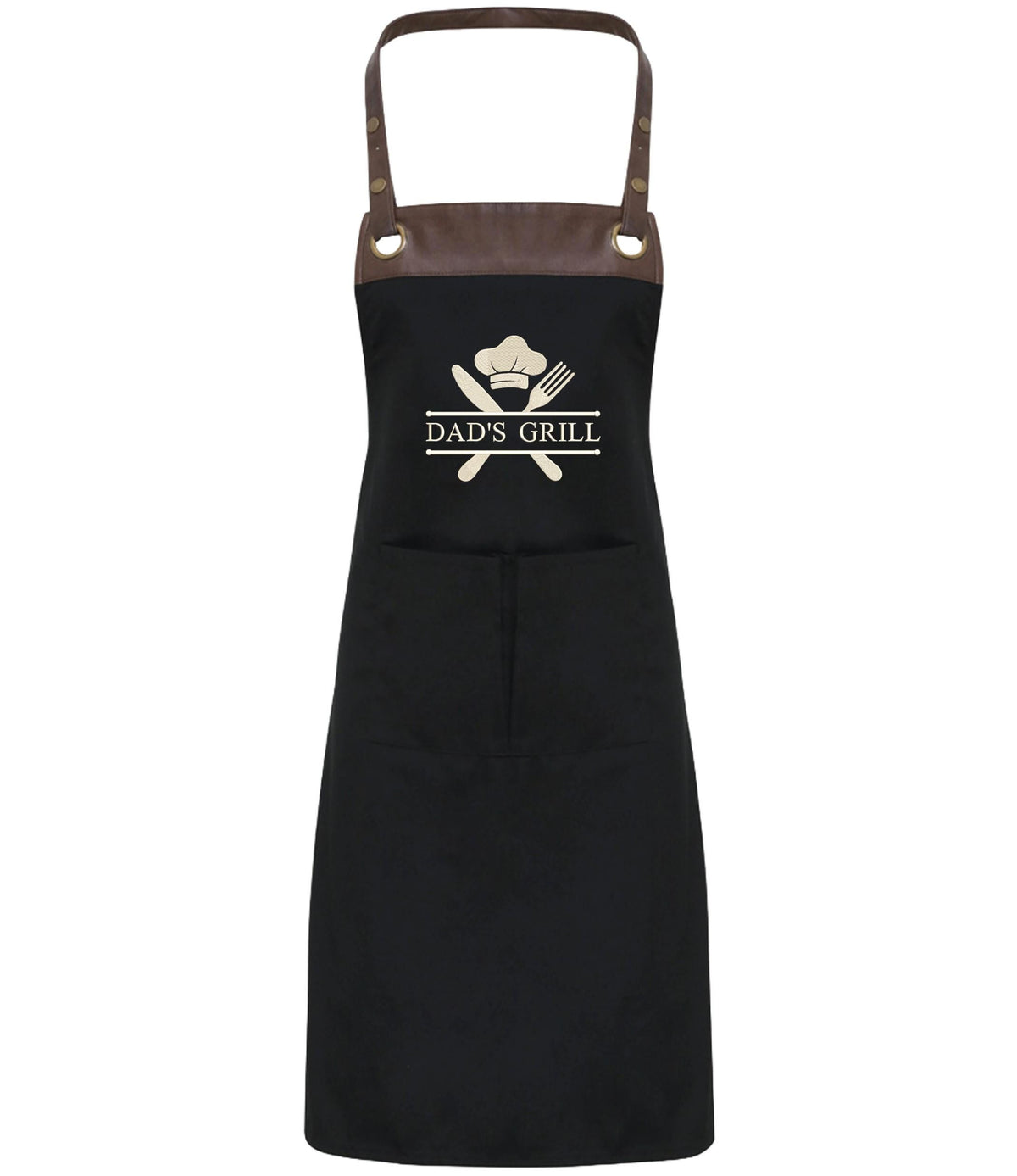 Embroidered Personalised Name Chef Apron Custom Text Kitchen Baking BBQ Gift