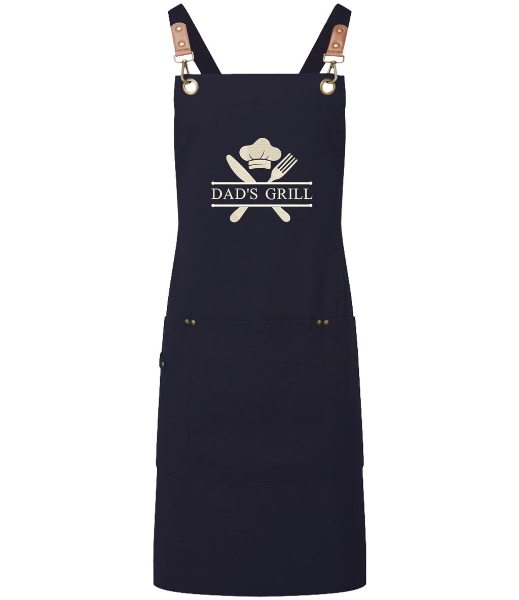 Embroidered Personalised Name Chef Apron Custom Text Kitchen Baking BBQ Gift