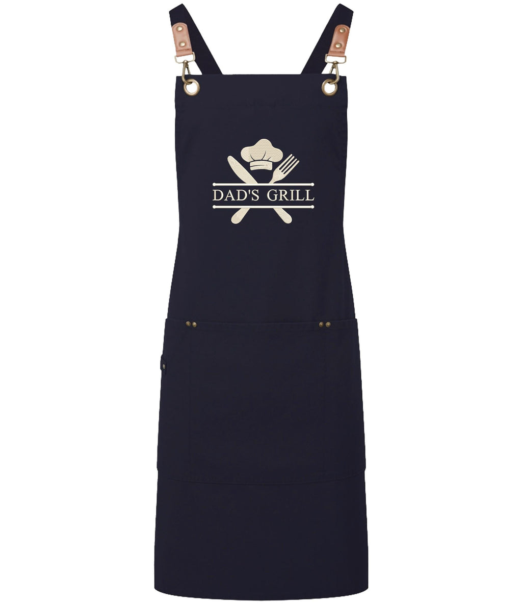 Embroidered Personalised Name Chef Apron Custom Text Kitchen Baking BBQ Gift