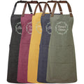 Embroidered Personalised Name Floral Wreath Apron Custom Text Kitchen Baking Gift