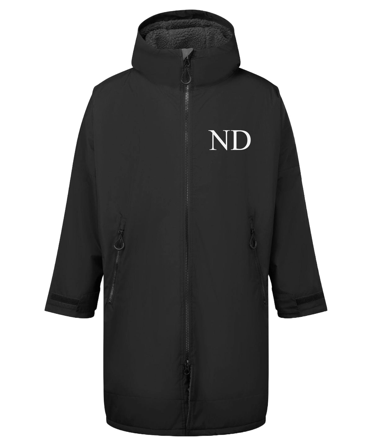 Personalised Sherpa Fleece Waterproof Dry Changing Robe (Kids & Adults Sizes) Custom Football Club Team Initials