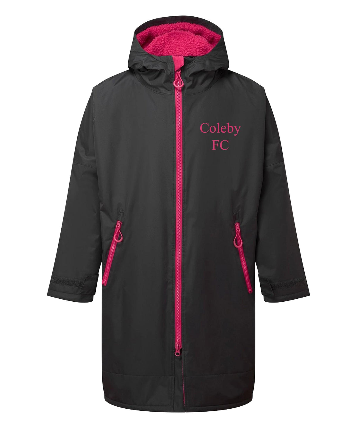 Personalised Sherpa Fleece Waterproof Dry Changing Robe (Kids & Adults Sizes) Custom Football Club Team Initials