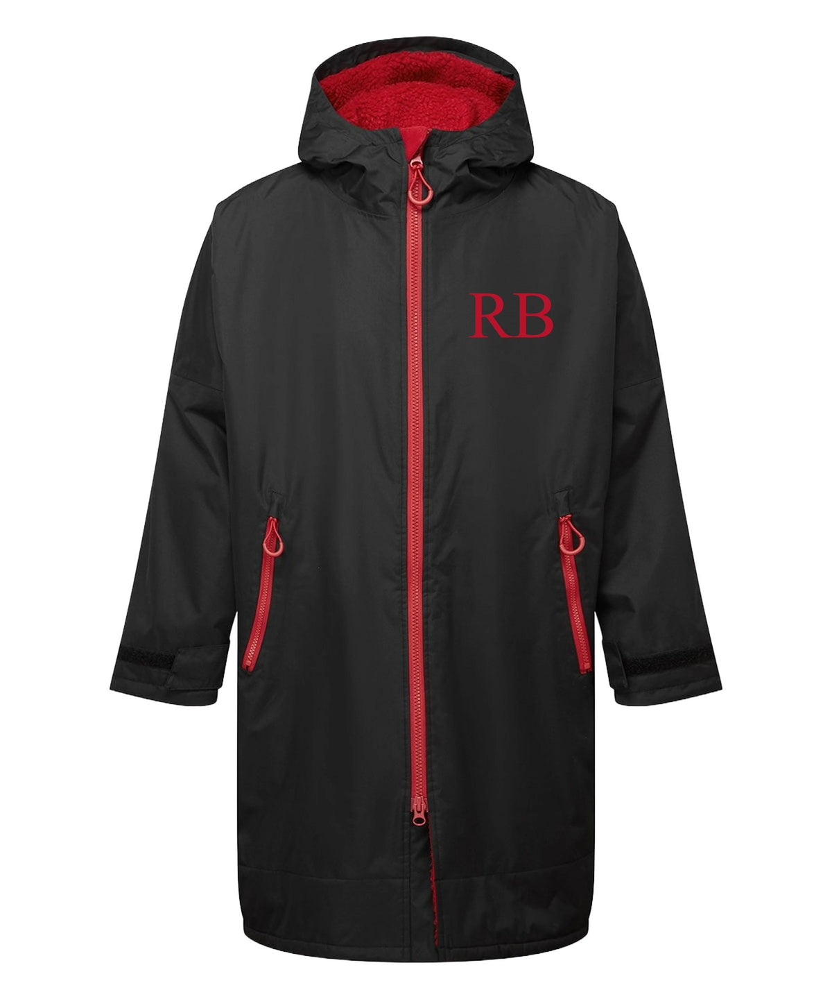 Personalised Sherpa Fleece Waterproof Dry Changing Robe (Kids & Adults Sizes) Custom Football Club Team Initials