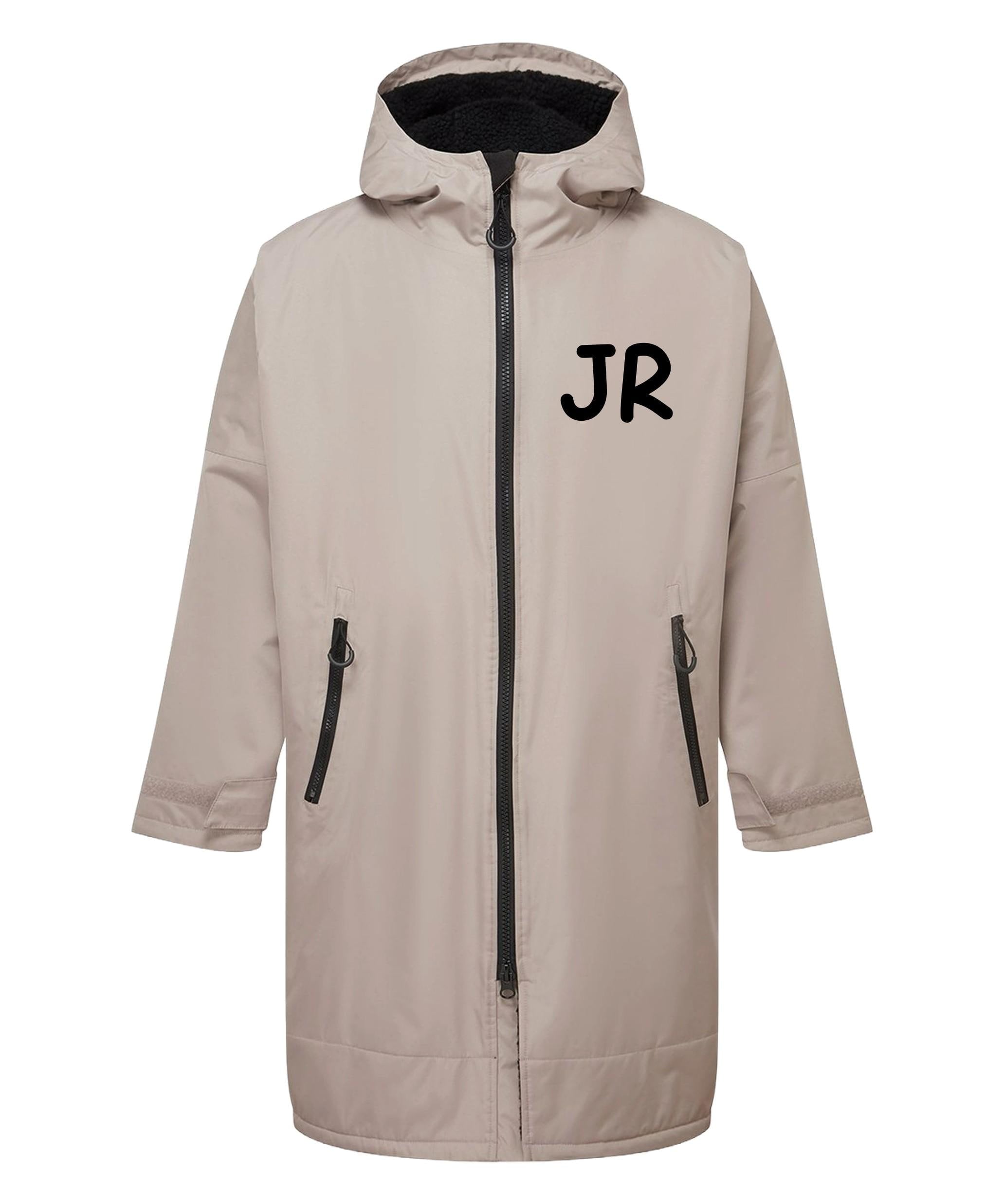 Personalised Sherpa Fleece Waterproof Dry Changing Robe (Kids & Adults Sizes) Custom Football Club Team Initials