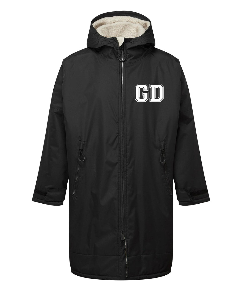 Personalised Sherpa Fleece Waterproof Dry Changing Robe (Kids & Adults Sizes) Custom Football Club Team Initials