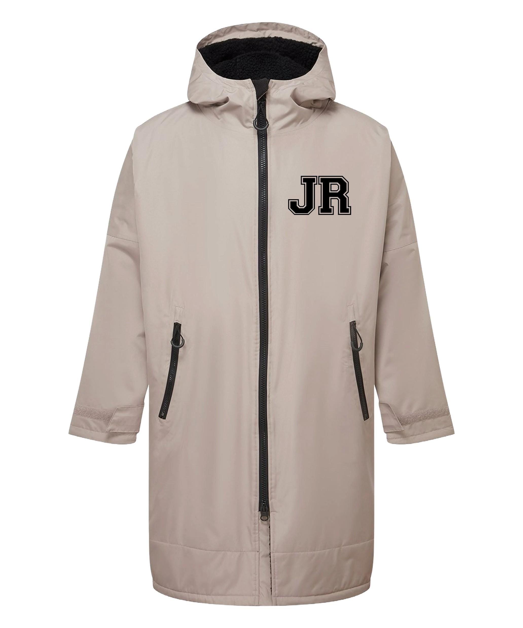 Personalised Sherpa Fleece Waterproof Dry Changing Robe (Kids & Adults Sizes) Custom Football Club Team Initials