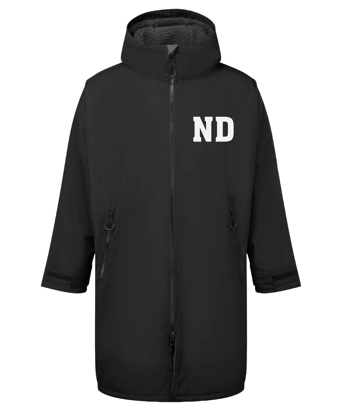Personalised Sherpa Fleece Waterproof Dry Changing Robe (Kids & Adults Sizes) Custom Football Club Team Initials