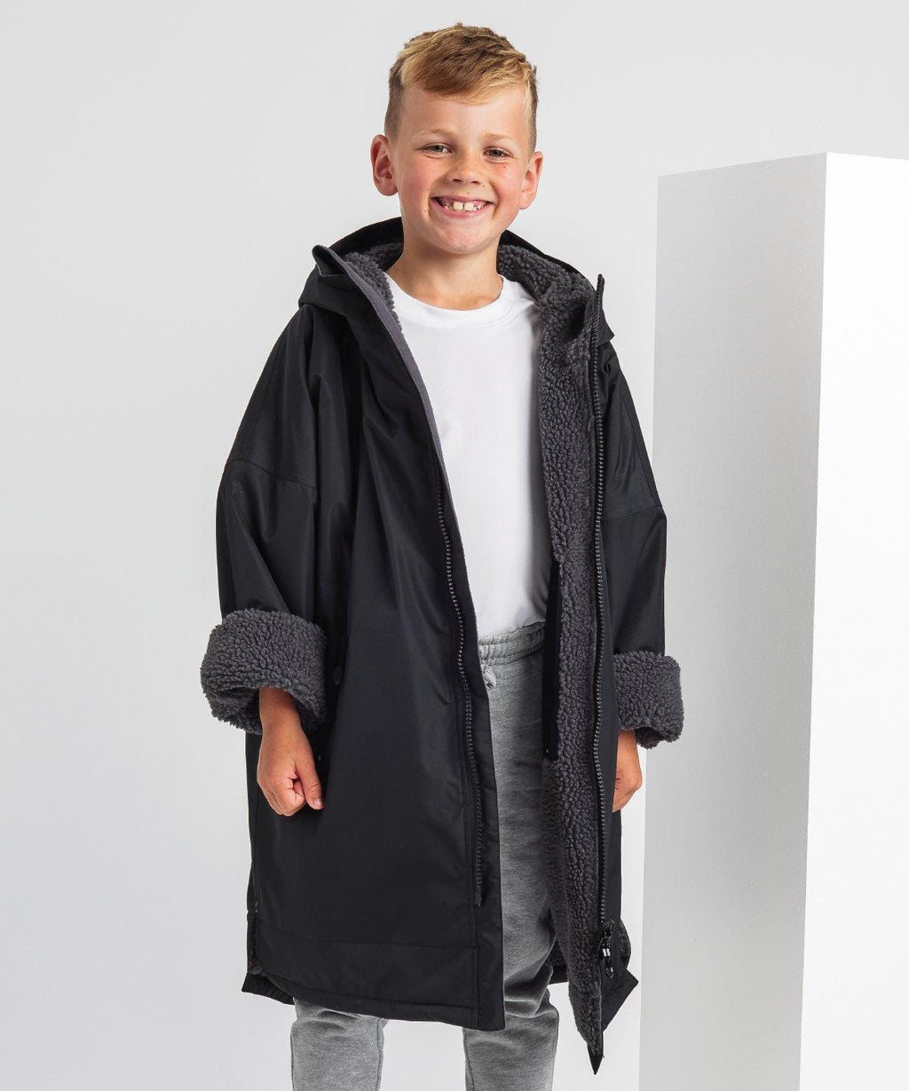 Personalised Sherpa Fleece Waterproof Dry Changing Robe (Kids & Adults Sizes) Custom Football Club Team Initials