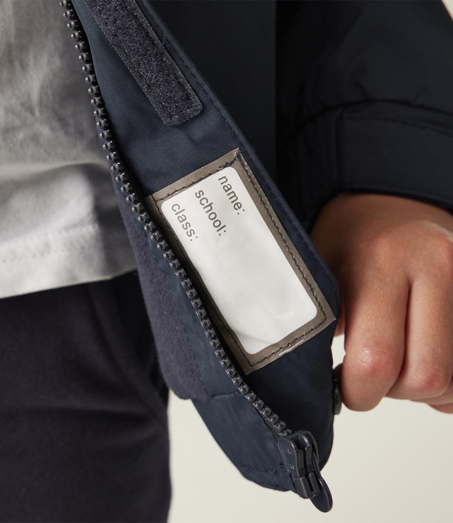 Embroidered Kids Regatta Dover Jacket Personalised Fire Engine Truck Name Childrens Custom Text School Coat