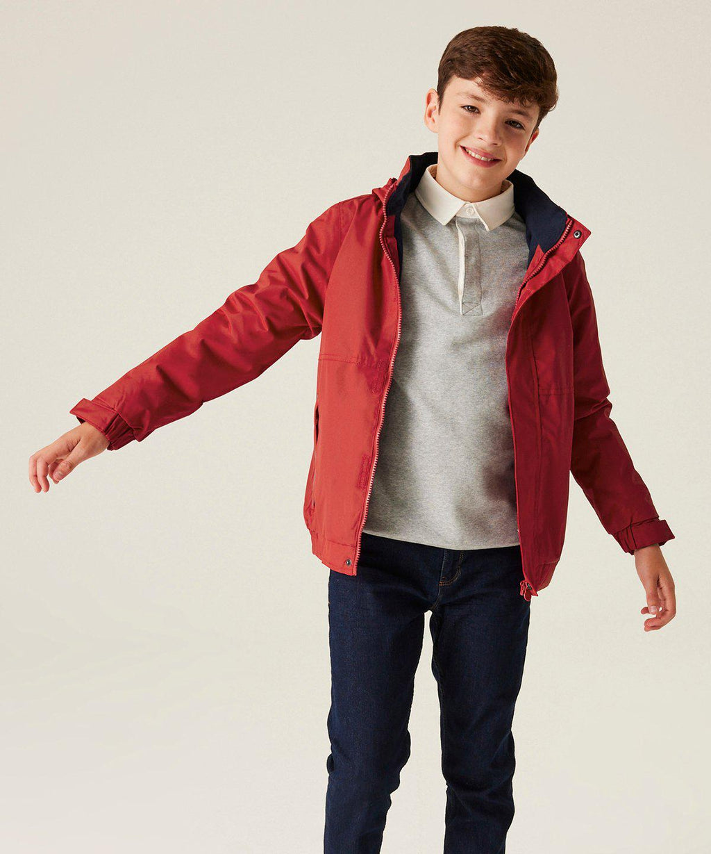 Embroidered Kids Regatta Dover Jacket Personalised Football Name Childrens Custom Text School Coat