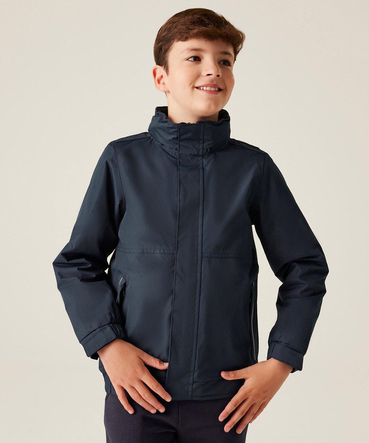 Embroidered Kids Regatta Dover Jacket Personalised Football Name Childrens Custom Text School Coat