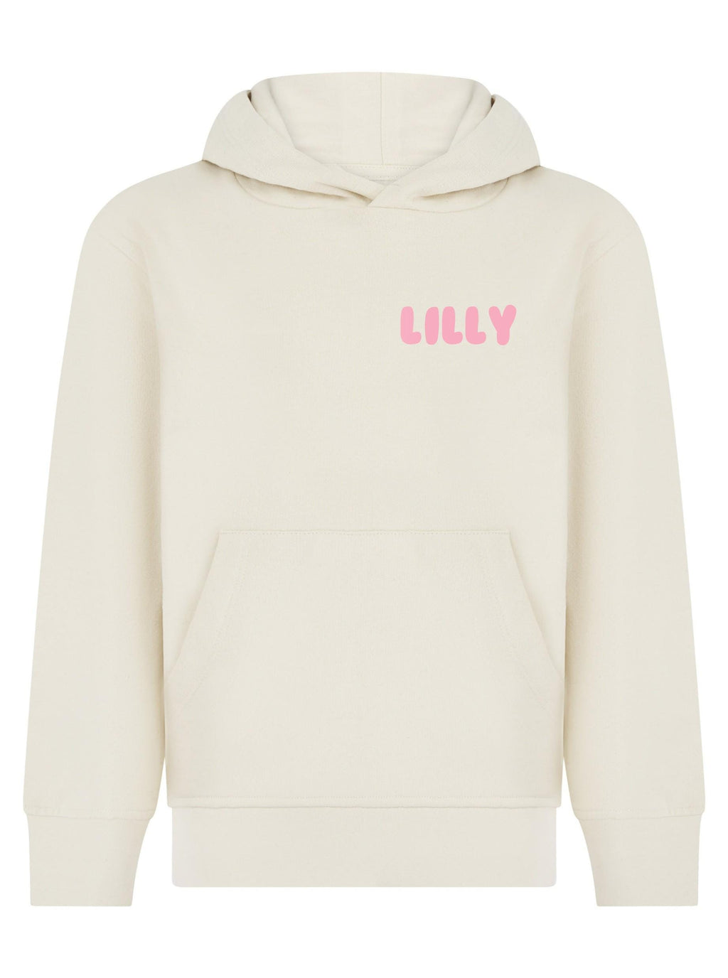 Personalised Bubble Font Name Hoodie & Joggers Set Custom Text Year Established Design