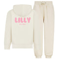 Personalised Bubble Font Name Hoodie & Joggers Set Custom Text Year Established Design