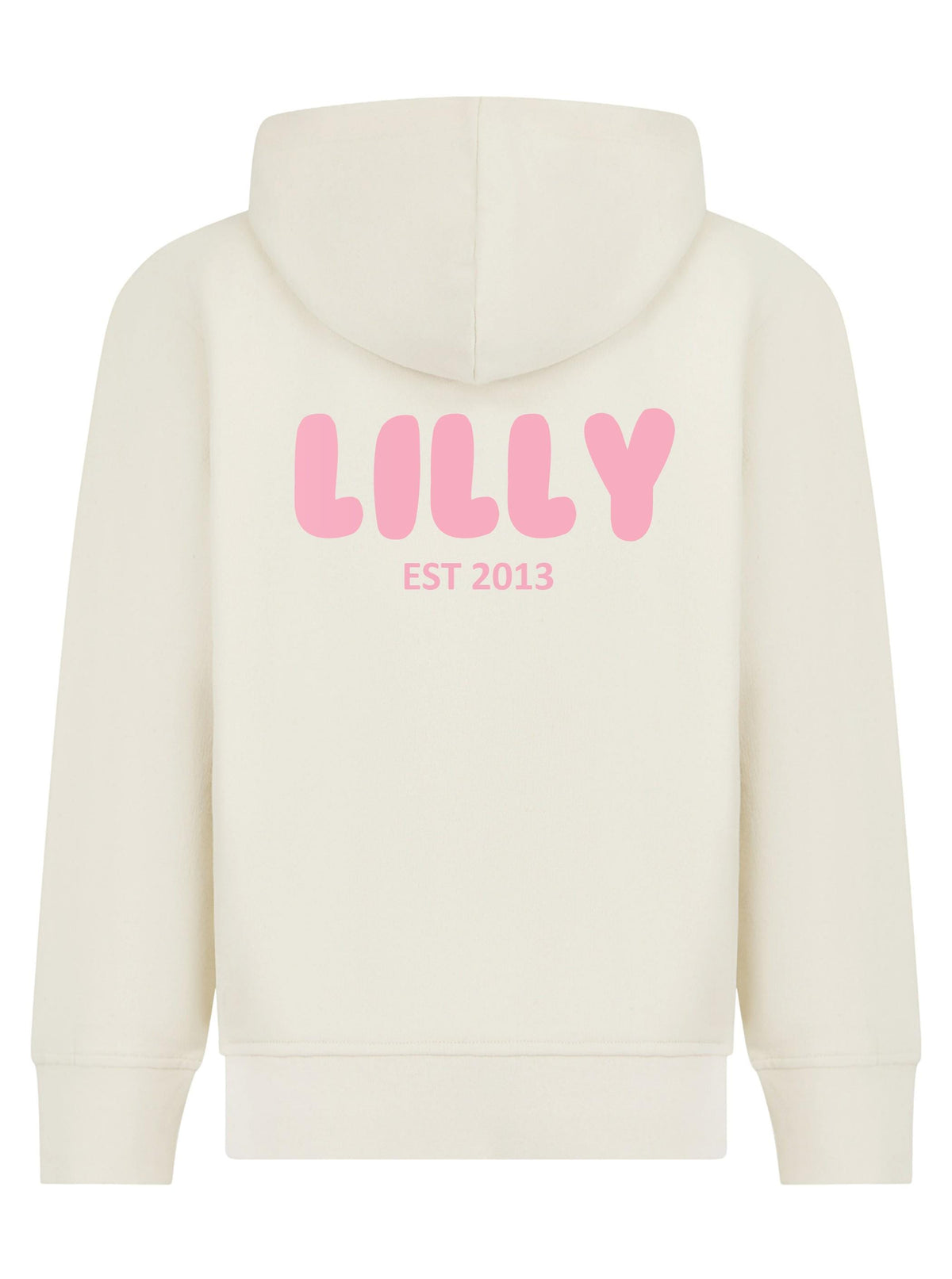 Personalised Bubble Font Name Hoodie & Joggers Set Custom Text Year Established Design