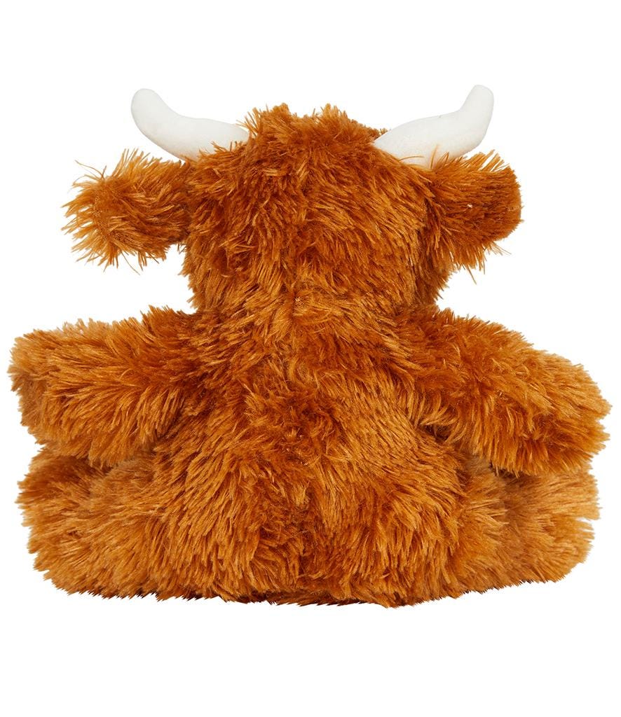 Personalised Name Brown Highland Cow Plush Cuddly Toy