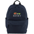 Embroidered Kids Train Personalised Name Small Backpack Boys Custom School Rucksack Nursery Bag
