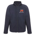 Embroidered Regatta Kids Personalised Name Fire Engine Truck Boys Fleece Jacket Navy Custom Text Coat