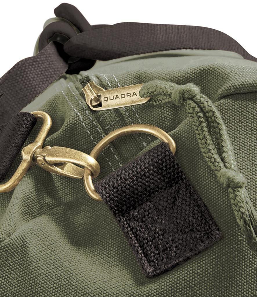 Embroidered Personalised Initials Monogram Vintage Canvas Holdall Weekend Overnighter Bag