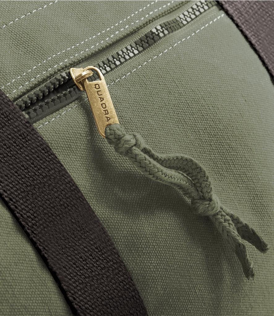 Embroidered Personalised Initials Monogram Vintage Canvas Holdall Weekend Overnighter Bag