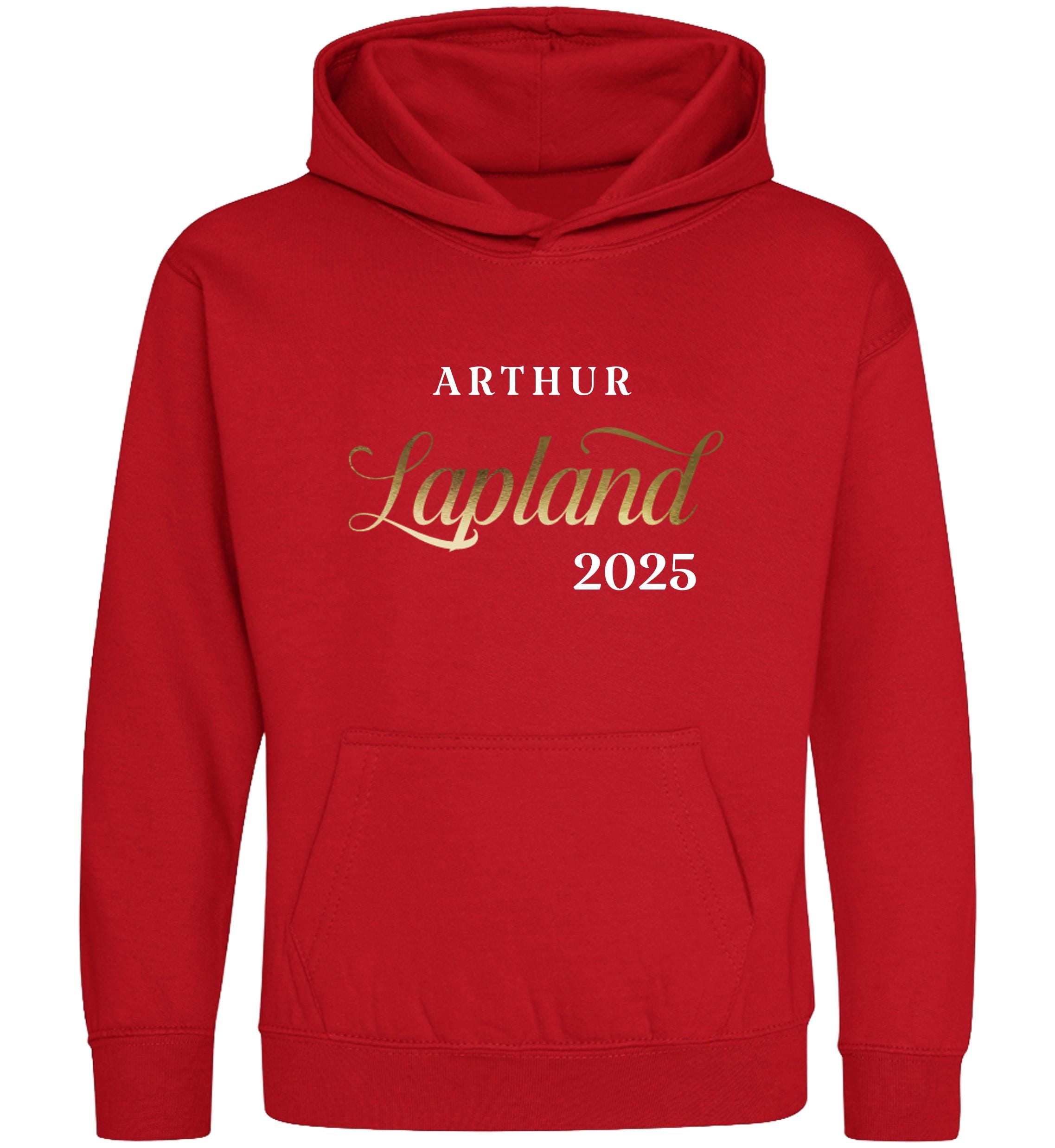 Personalised Lapland Hoodies 2025 (Toddler, Kids, Adults Sizes) Custom Name Matching Family Santa Holiday