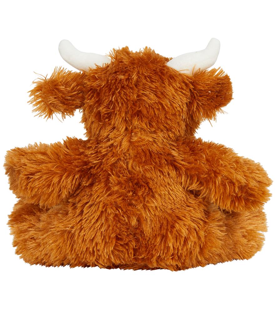 Personalised Name Brown Highland Cow Plush Cuddly Toy