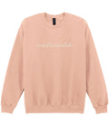 Embroidered Overstimulated Adults Sweatshirt Funny Mental Health Anxiety Jumper