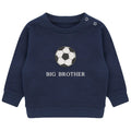 Embroidered Football Big & Little Brother Boys Sustainable Sweatshirts Navy Toddler Kids New Matching Siblings