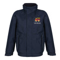 Embroidered Kids Regatta Dover Jacket Personalised Train Name Childrens Custom Text School Coat