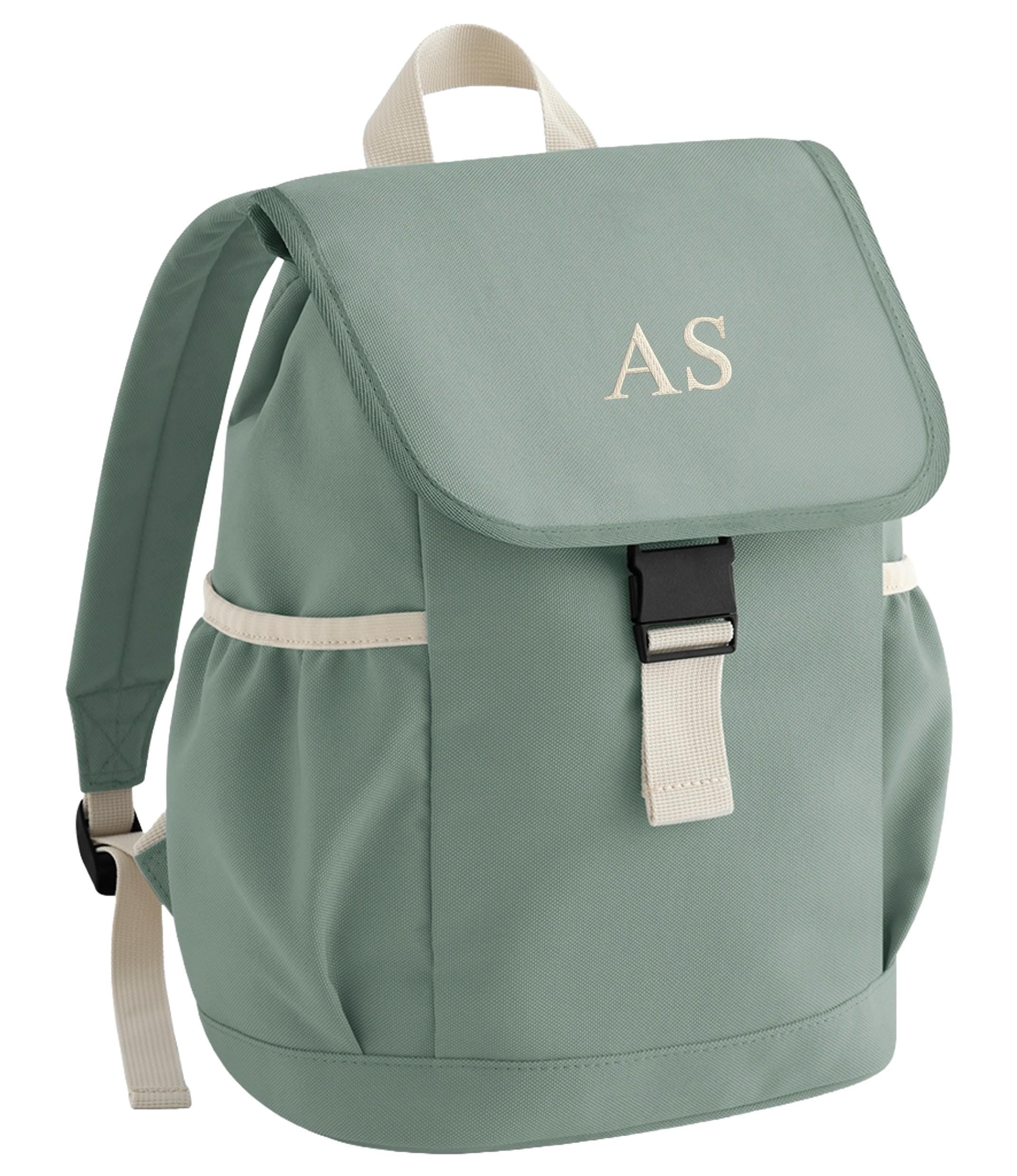 Embroidered Personalised Kids Initials Small Backpack Boys Girls Custom Name School Rucksack Nursery Bag