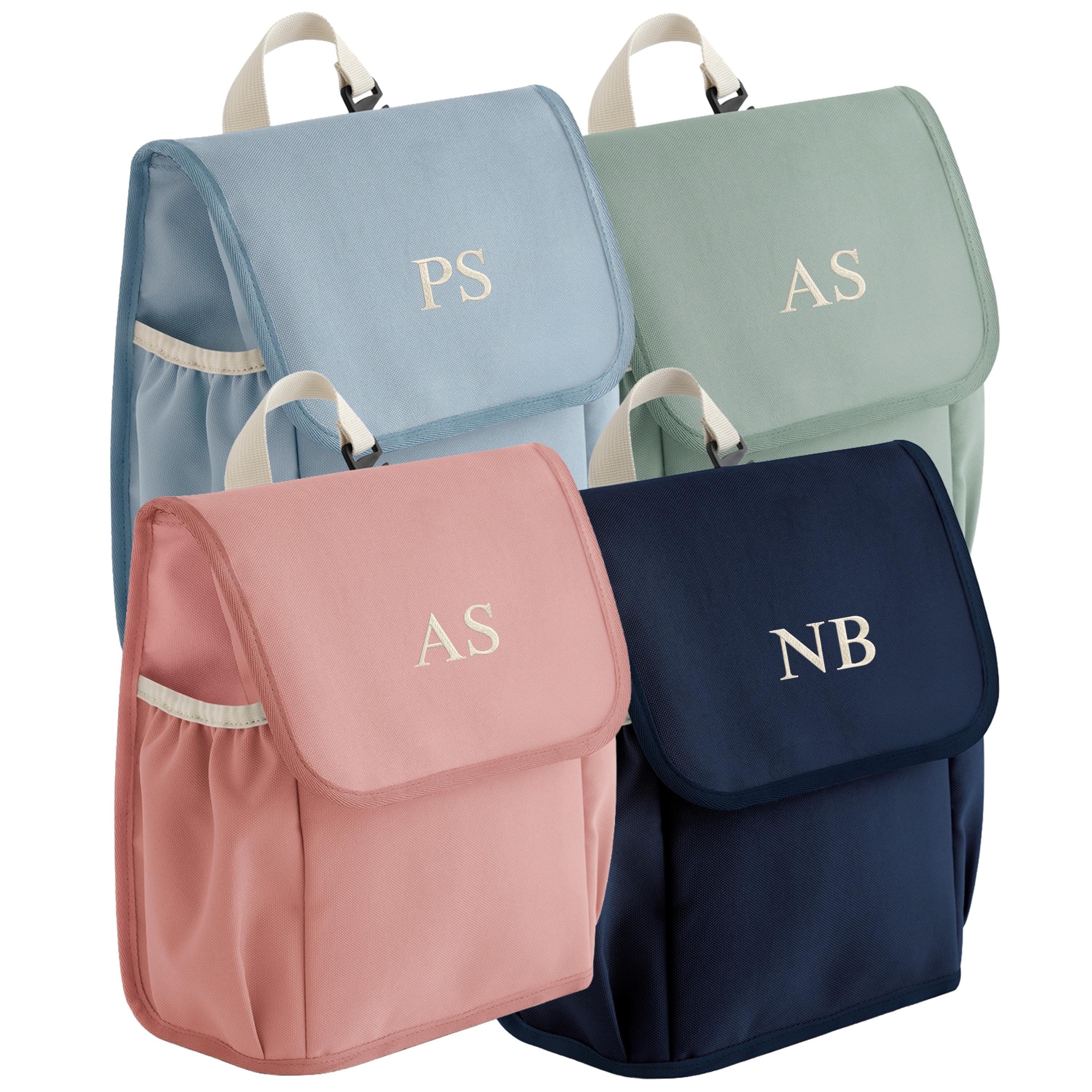 Embroidered Personalised Kids Initials Lunch Cooler Bag Boys Girls Custom Name School Nursery