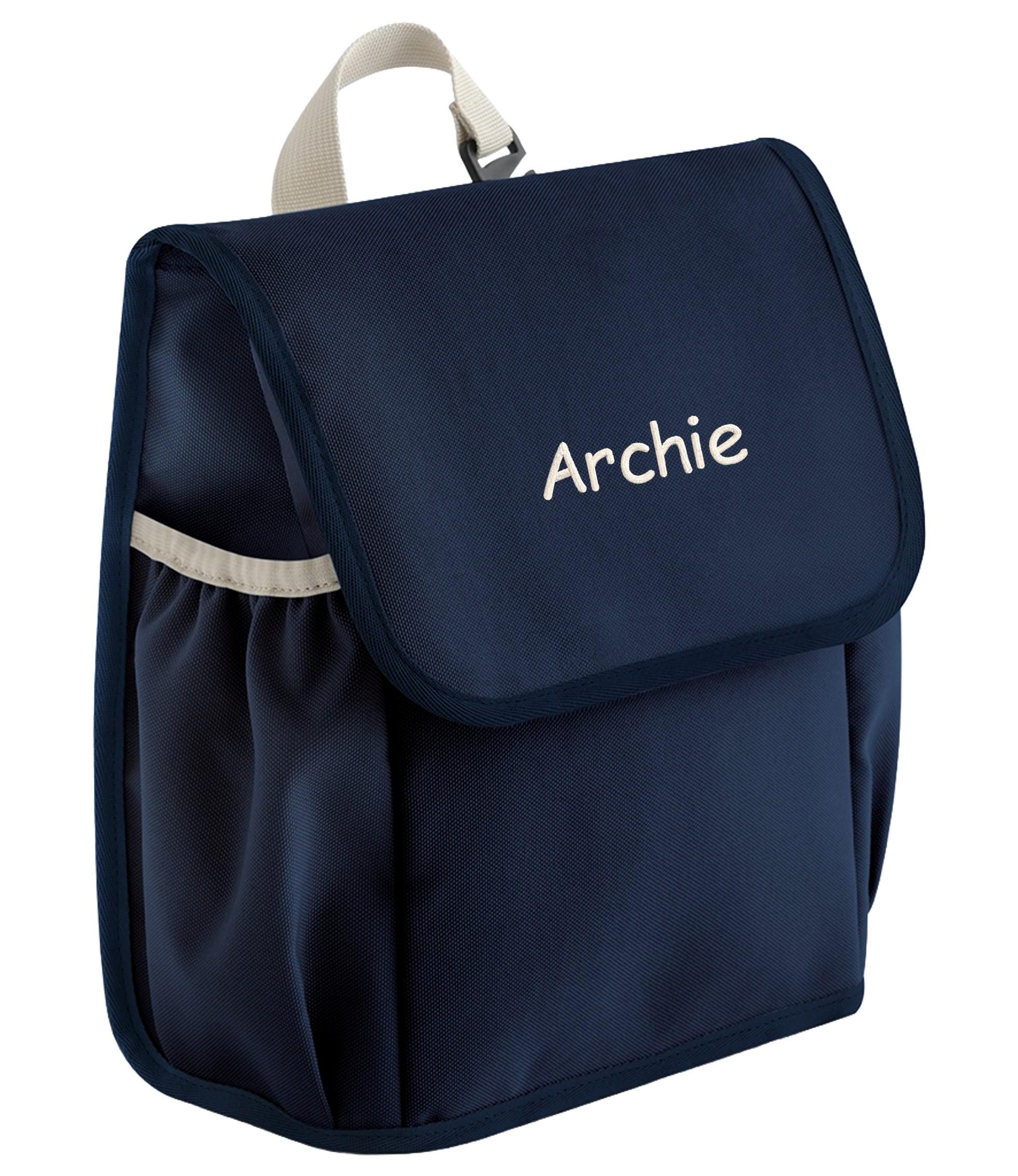 Embroidered Personalised Kids Name Lunch Cooler Bag Boys Girls Custom Initials School Nursery