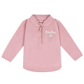 Embroidered Baby & Toddler Personalised Flower Name Fleece Jacket Pink Girls Custom Text