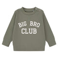 Embroidered Big Brother Club Boys Sustainable Sweatshirts Toddler and Kids New Brother Gift