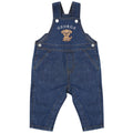 Embroidered Puppy Personalised Name Baby & Toddler Cotton Denim Dungarees Custom Girls Boys