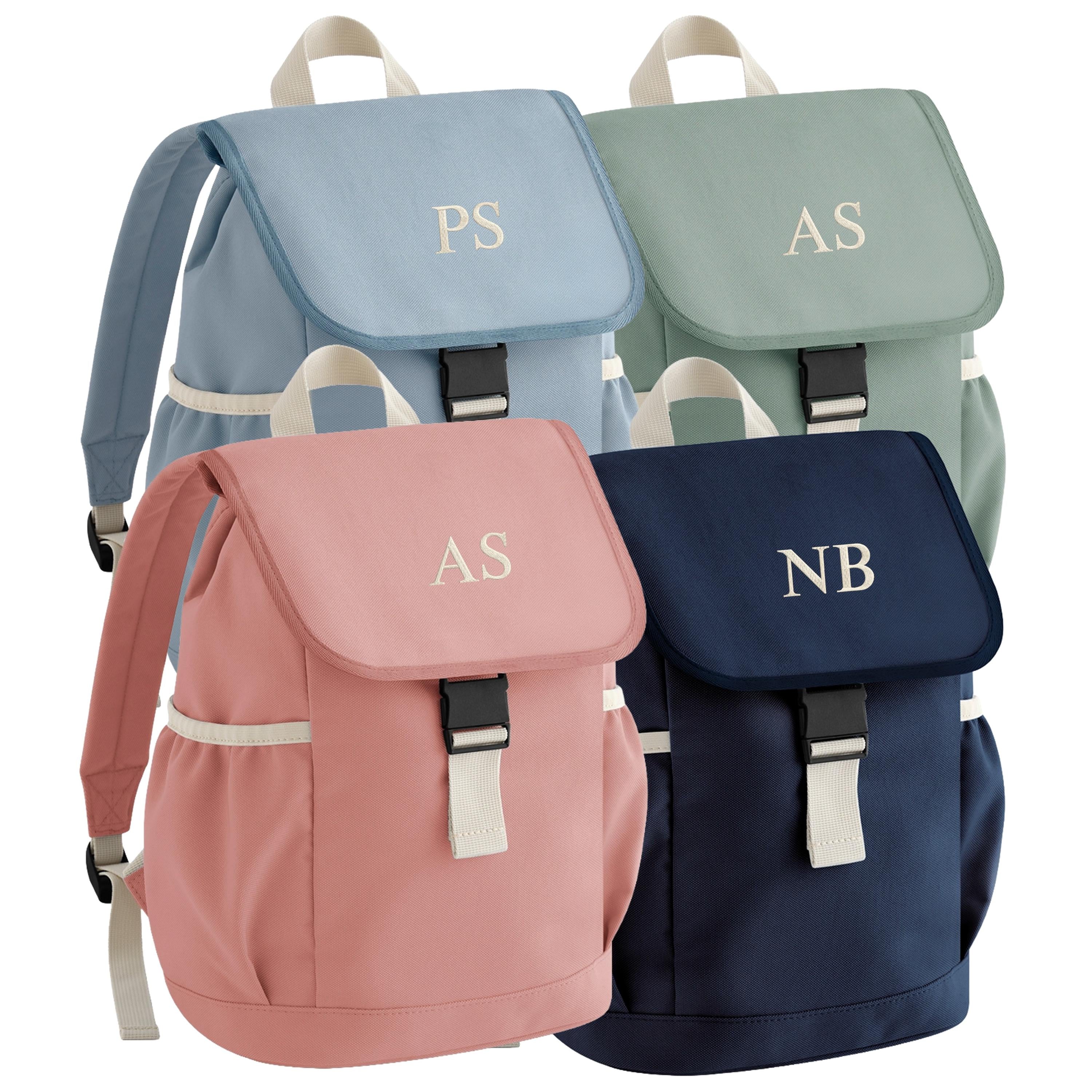 Embroidered Personalised Kids Initials Small Backpack Boys Girls Custom Name School Rucksack Nursery Bag