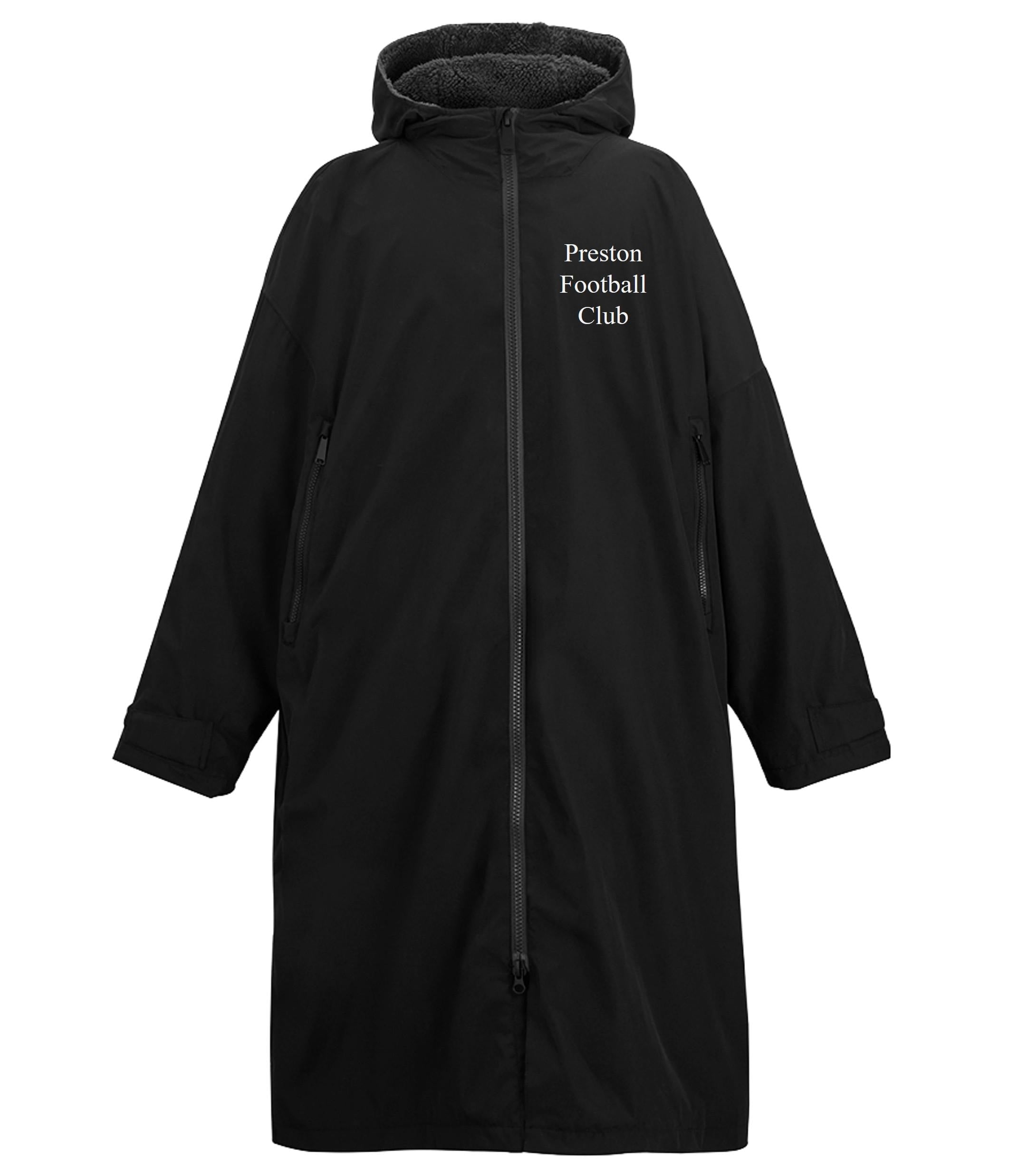 Regatta Personalised Borg Fleece Waterproof Dry Changing Robe Adults Custom Football Club Team Initials