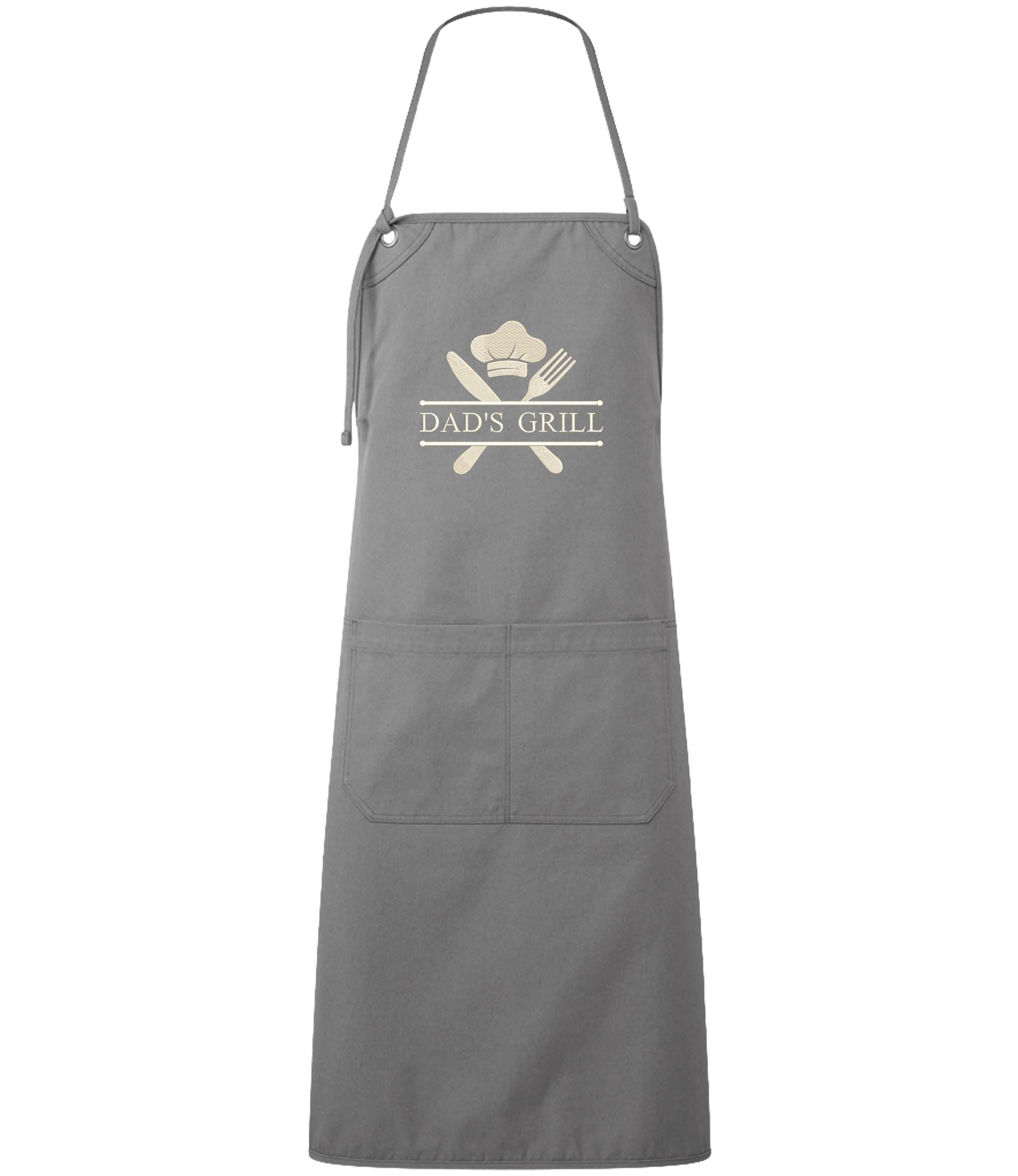 Embroidered Personalised Name Chef Apron Custom Text Kitchen Baking BBQ Gift