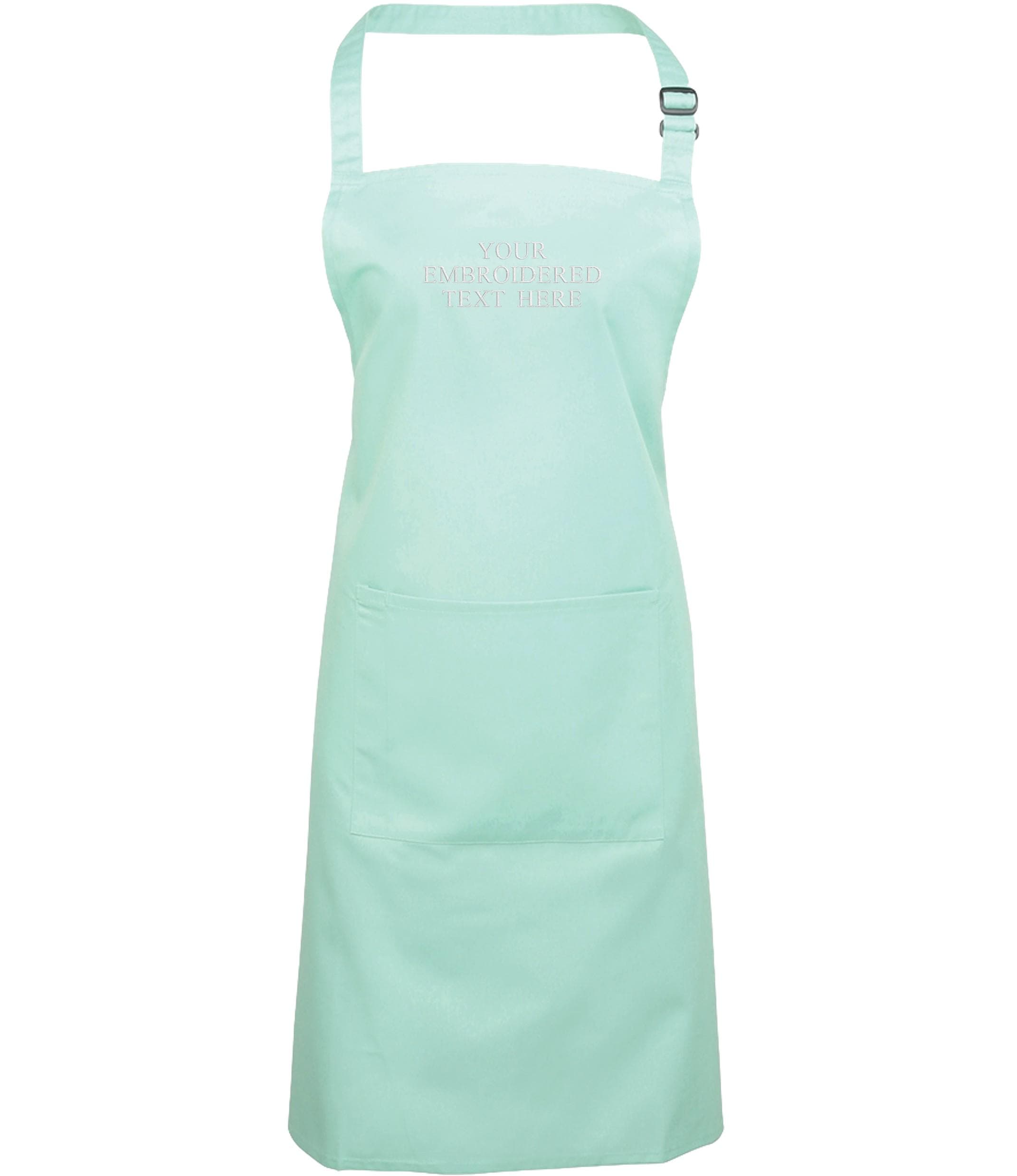 Embroidered Personalised Text Apron Custom Name Business Kitchen Baking Gift
